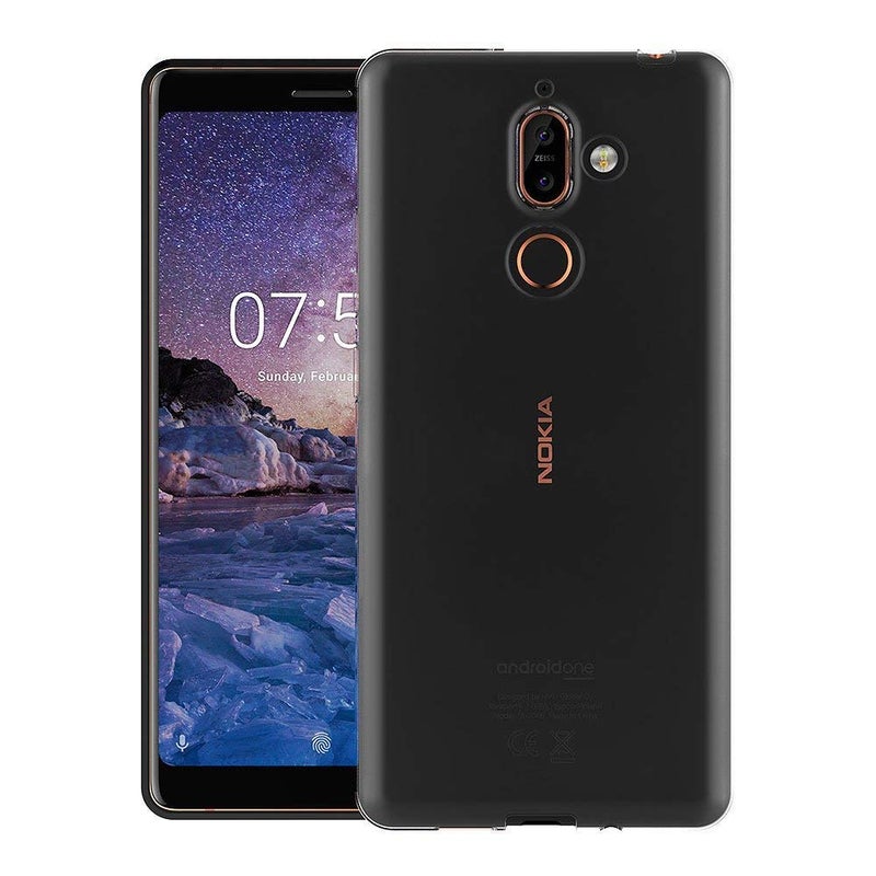 MaiJin Case for Nokia 7 Plus (6 inch) Soft TPU Rubber Gel Bumper Transparent Back Cover - Image 2